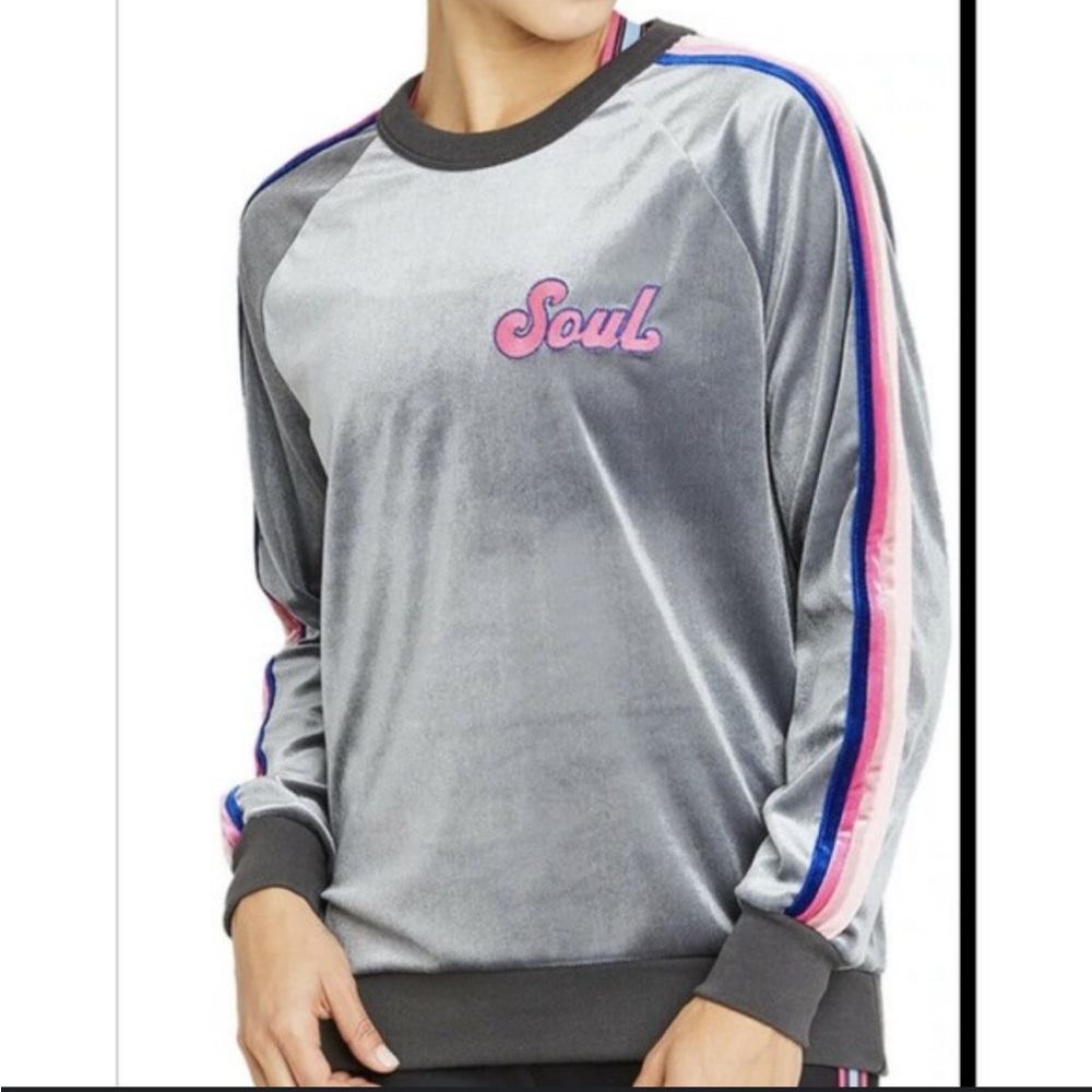 Aviator Nation Soul Cycle velour sweatshirt size M